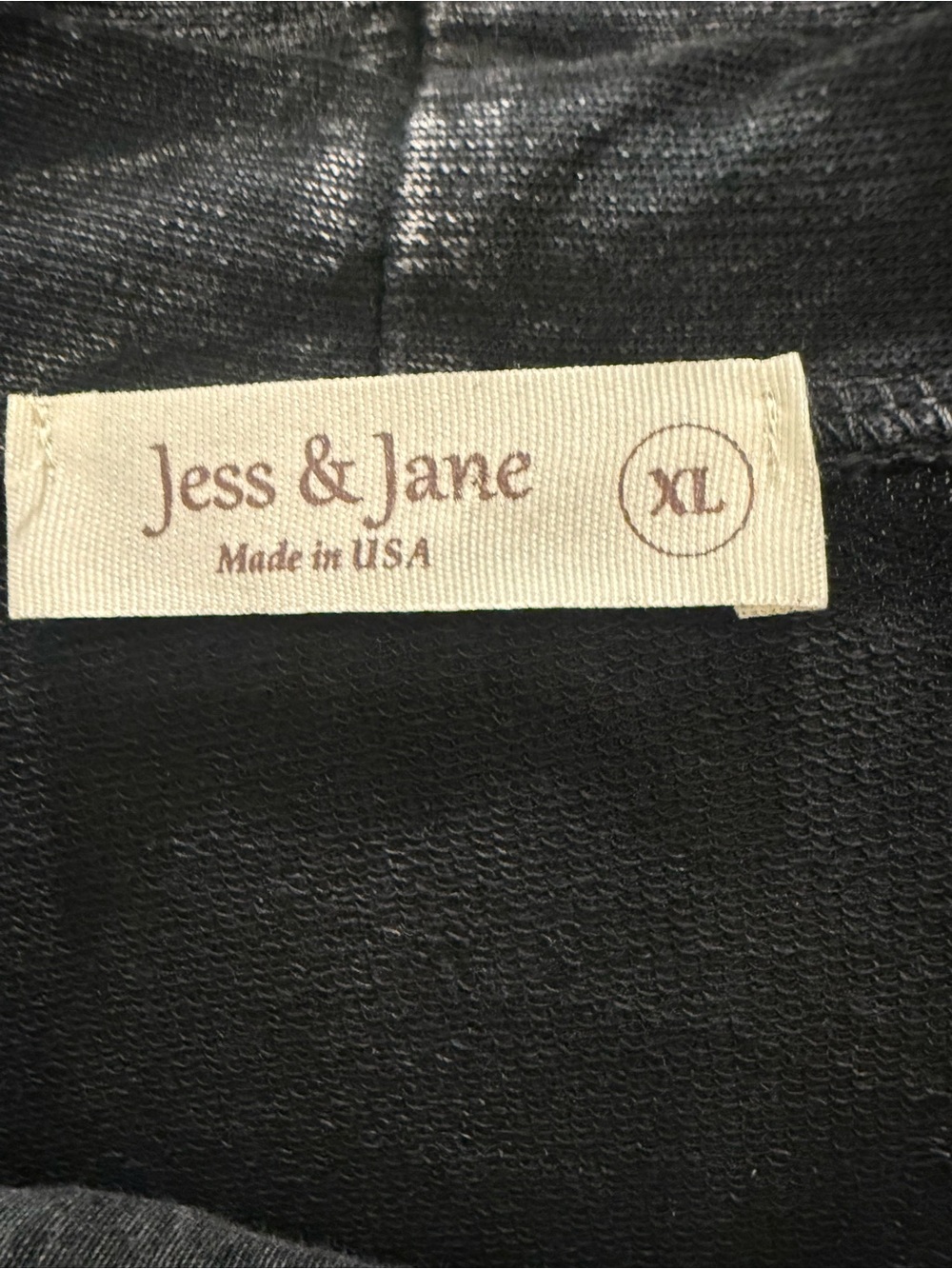 Vintage-Inspired Washed Gray Black Women's Jersey Jacket with 2 pair leggings - Picture 4 of 12